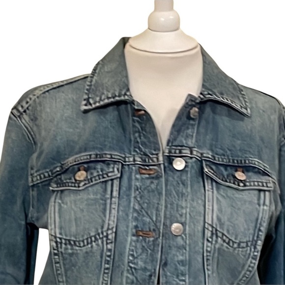 Madewell Oversized Trucker Jean Jacket in Capstone Wash Size XXS - Picture 6 of 12